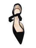 twisted strap pumps