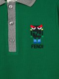 monster embroidered polo shirt