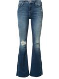 ripped detailing flared jeans