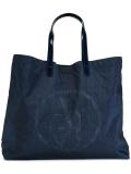 logo print shoulder bag