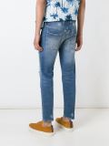 distressed slim fit jeans