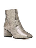 metallic ankle boots