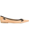 contrast trim ballerinas