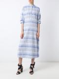 plaid midi dress