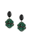 strass cluster clip on earrings
