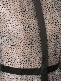 sheer collared gown