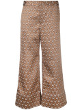 floral jacquard palazzo pants 