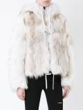 fur reversible camouflage jacket