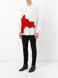 stain print shirt