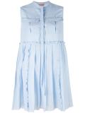 pleated trim day dress