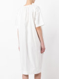 gathered neck dress