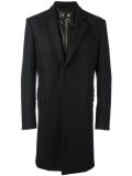 layered effect mixed media coat 