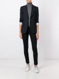 pinstriped fitted jacket