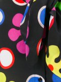 flower power neck tie blouse