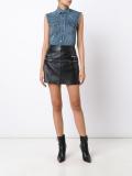 sleeveless denim shirt