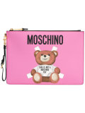 teddy bear print clutch