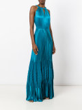 pleated gown