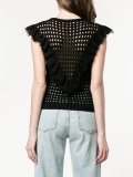 knitted ruffle top