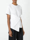 asymmetric knot detail T-shirt