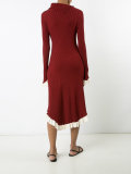 ruffled knit dress