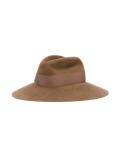 wide brim strapped hat