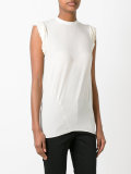 ruched cap sleeve top