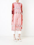 sheer mouse appliqué dress