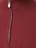 zipped neck jumper