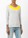 contrast sweatshirt 