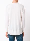 lace-up round neck jumper