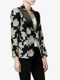 rose cloqué blazer