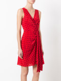 polka-dot shift dress