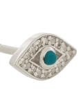 'Mini Evil Eye Biography' stud earrings
