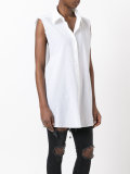 sleeveless boyfriend shirt 