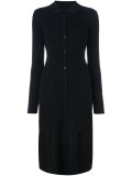 midi knit shirt dress