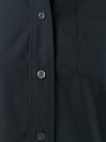 pleated poplin shirt dress