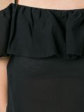 ruffled off shoulder dress