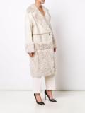 fur panel coat 