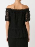 tulle embroidered top