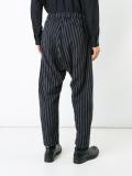 striped loose fit trousers