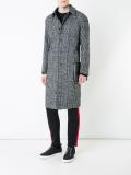 plaid mid coat