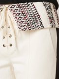 cropped bouclé trousers