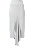 asymmetric drape skirt