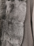 furry belted cardi-coat 