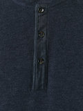 collarless polo shirt  