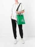 embossed logo tote
