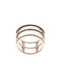 Fade to Black triple spiral ring