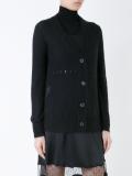 sheer knit cardigan