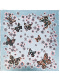 floral-print scarf
