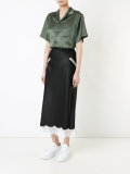 satin shortsleeved shirt 